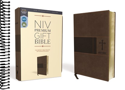 NIV, Premium Gift Bible, Leathersoft, Brown, Red Letter, Comfort Print: The Perfect Bible for Any Gift-Giving Occasion