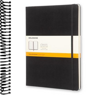 Moleskine Classic Notebook, Extra Large, Ruled, Black, Hard Cover (7.5 x 10)