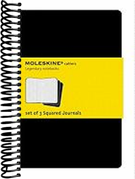 Moleskine Cahier Journal (Set of 3), Pocket, Ruled, Black, Soft Cover (3.5 x 5.5): Set of 3 Ruled Journals