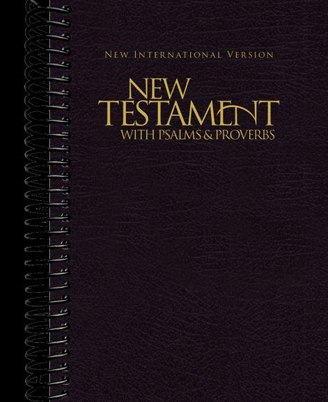 NIV, New Testament with Psalms and Proverbs, Pocket-Sized, Paperback, Black