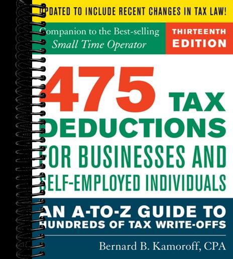 475 Tax Deductions for Businesses and Self-Employed Individuals: An A-to-Z Guide to Hundreds of Tax Write-Offs (13th Edition)
