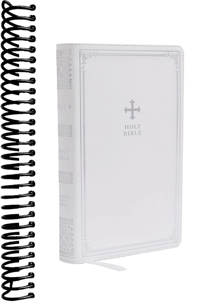 NRSV Catholic Edition Gift Bible, White Leathersoft (Comfort Print, Holy Bible, Complete Catholic Bible, NRSV CE): Holy Bible