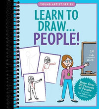Learn to Draw People!: Draw over 20 pictures of people -- it's easy! Just follow the red lines.