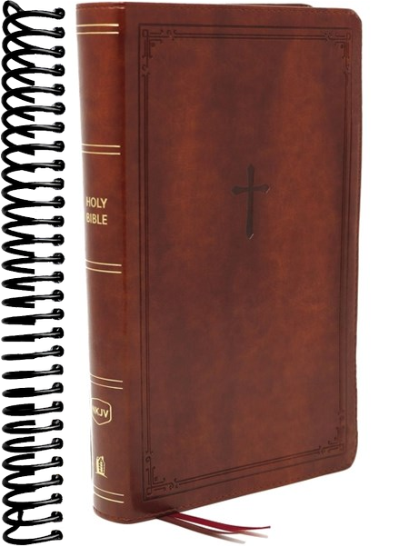 NKJV, End-of-Verse Reference Bible, Personal Size Large Print, Leathersoft, Brown, Red Letter, Comfort Print: Holy Bible, New King James Version (Large type / large print)