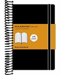 Moleskine Classic Notebook, Extra Large, Ruled, Black, Soft Cover (7.5 x 10)