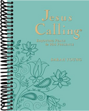 Jesus Calling, Large Text Teal Leathersoft, with Full Scriptures: Enjoying Peace in His Presence (a 365-Day Devotional)