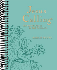 Jesus Calling, Large Text Teal Leathersoft, with Full Scriptures: Enjoying Peace in His Presence (a 365-Day Devotional)