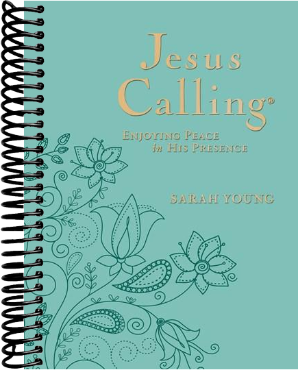 Jesus Calling, Large Text Teal Leathersoft, with Full Scriptures: Enjoying Peace in His Presence (a 365-Day Devotional)