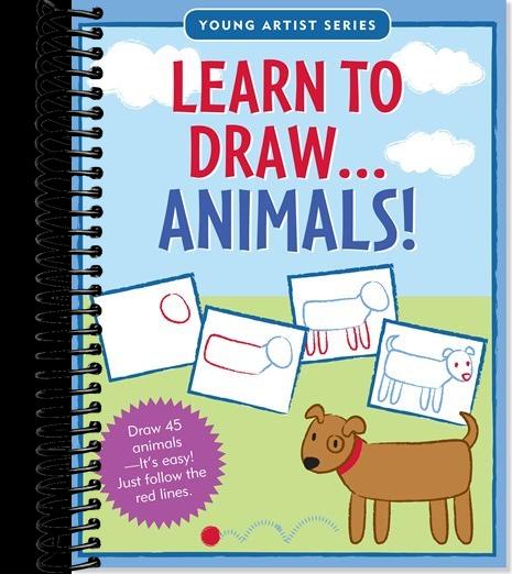 Learn to Draw Animals!: Draw 45 animals -- it's easy! Just follow the red lines.